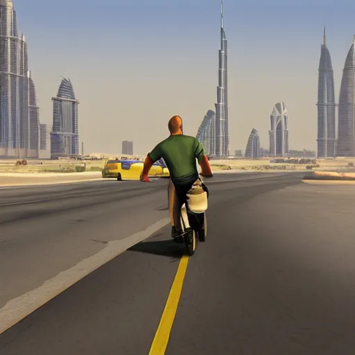 Image similar to gta : dubai, by filipe pagliuso