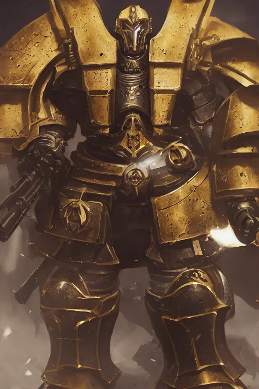 Image similar to armor portrait heros warhammer 4 0 k horus heresy fanart - the primarchs emperor by johannes helgeson animated with vfx concept artist & illustrator global illumination ray tracing hdr fanart arstation zbrush central hardmesh 8 k octane renderer comics stylized