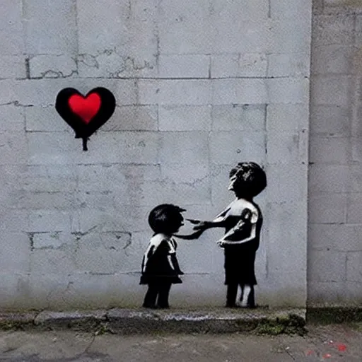 Prompt: time gone by banksy