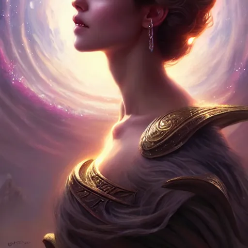 Image similar to star goddess, fine art, awesome fantasy book cover on pinterest, award winning, dark fantasy landscape, fantasy magic, intricate, elegant, sharp focus, cinematic lighting, highly detailed, digital painting, concept art, art by wlop and artgerm and greg rutkowski, masterpiece, trending on artstation, 8 k