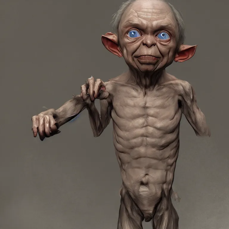 Prompt: Jeff Sessions as Gollum, medieval fantasy, digital art, 8k resolution, artstation