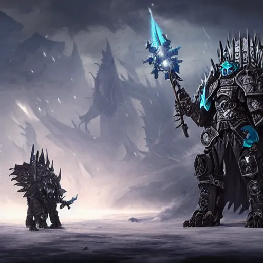 Image similar to Lich King, Zoids, Greg rutkowski, Trending artstation, cinematográfica, digital Art