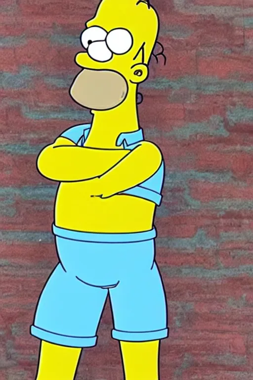 Image similar to homer simpson in real life