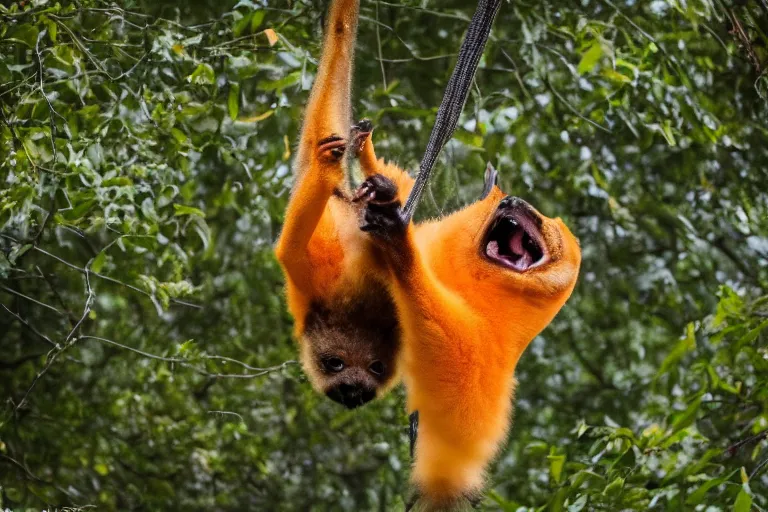 Image similar to Flying Fox, Animal photography, professional photo, 8k