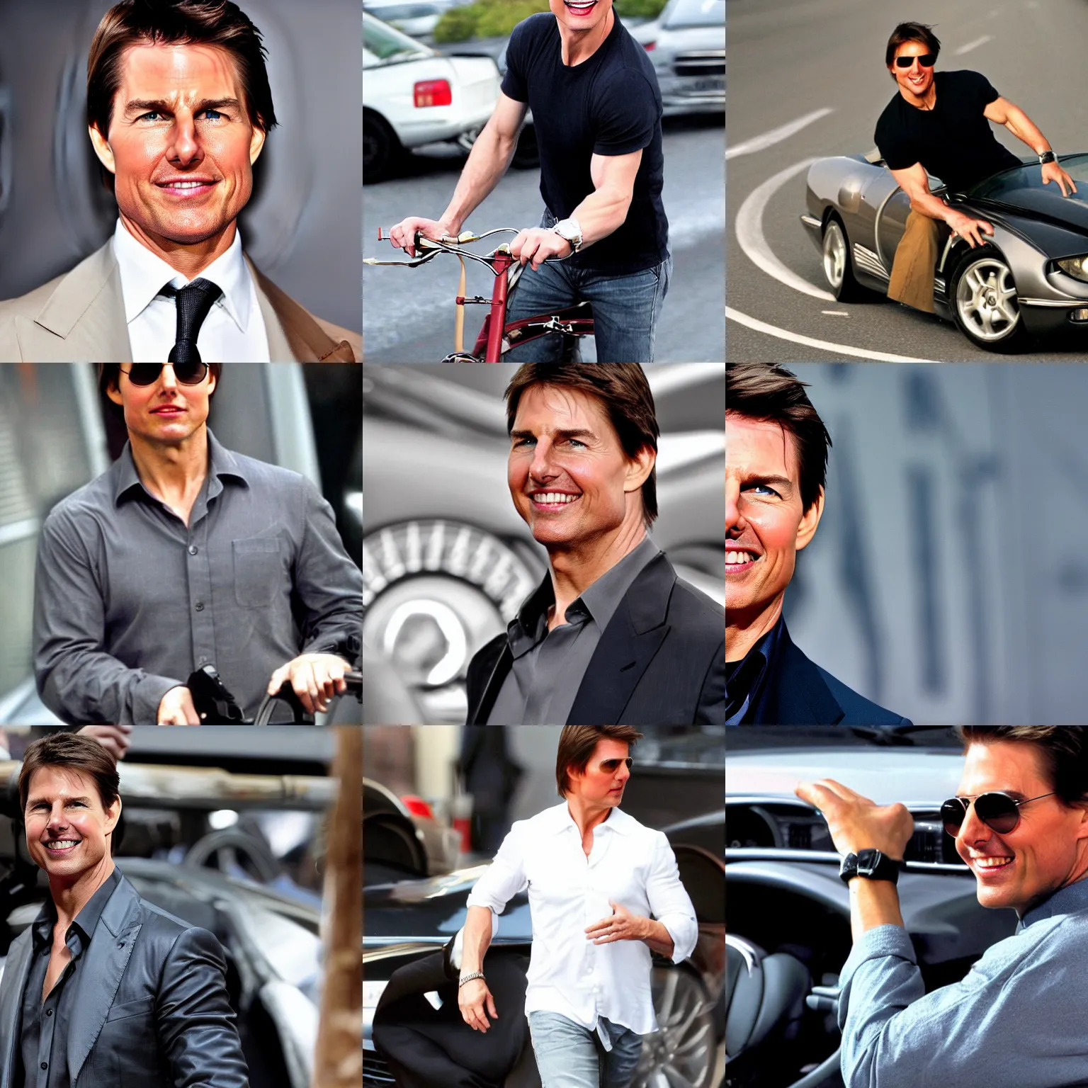 Prompt: ! tom cruise! as a car speed dial, cruise control, speedometer