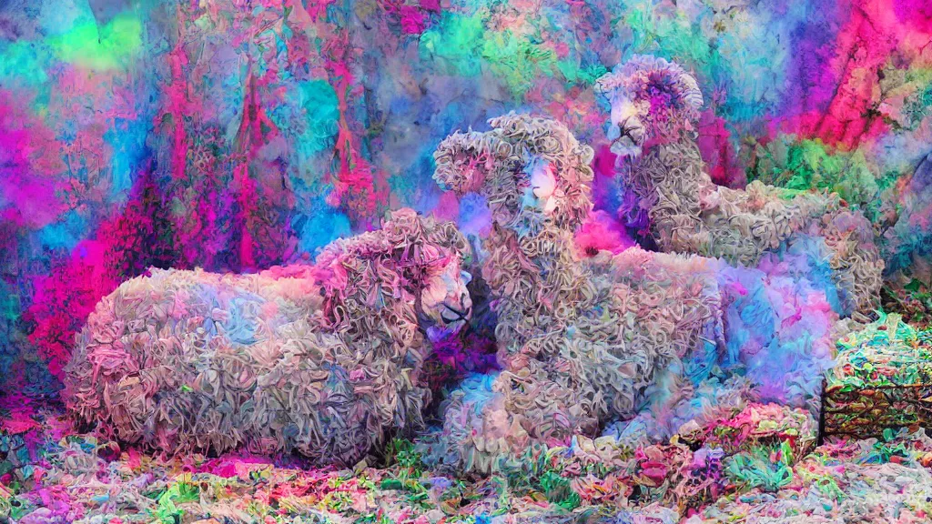 Image similar to chillwave thorough lambkin art installation, iso 2 0 0