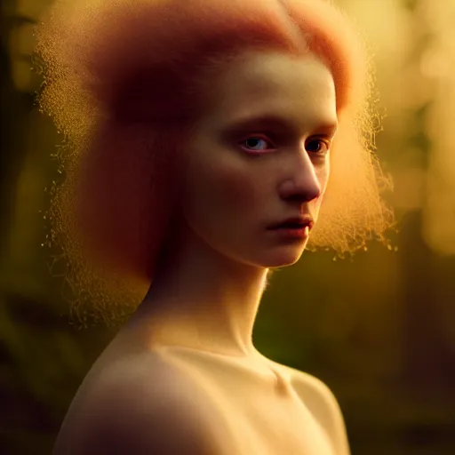 Prompt: photographic portrait of a stunningly beautiful english renaissance female in soft dreamy light at sunset, alien forest, soft focus, contemporary fashion shoot, in a denis villeneuve and tim burton movie, by edward robert hughes, annie leibovitz and steve mccurry, david lazar, jimmy nelsson, extremely detailed, breathtaking, hyperrealistic, perfect face, octane render