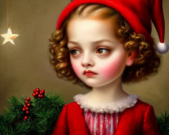 Image similar to closeup profile portrait of victorian christmas dinner, nicoletta ceccoli, mark ryden, lostfish, max fleischer, hyper realistic, artstation, illustration, digital paint, matte paint, vivid colors, bright, cheerful, detailed and intricate christmas environment