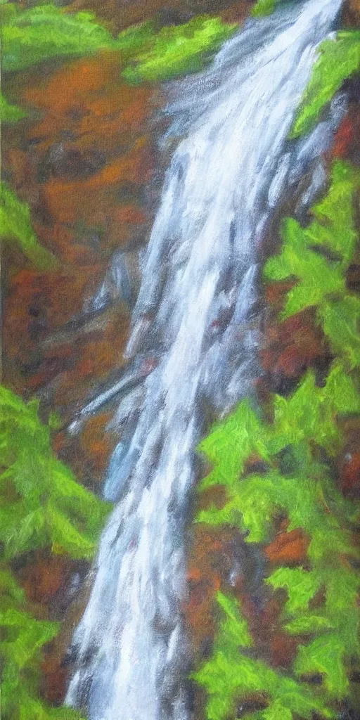 Image similar to waterfall by a truly great artist