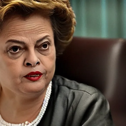 Prompt: dilma rousseff in resident evil