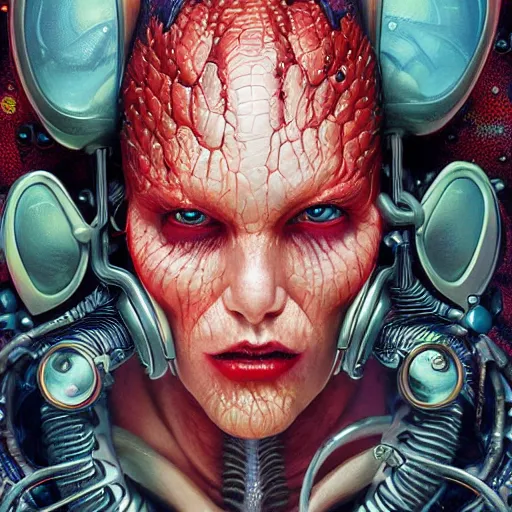 Prompt: lofi scorn biopunk venom portrait, Pixar style, by Tristan Eaton Stanley Artgerm and Tom Bagshaw.