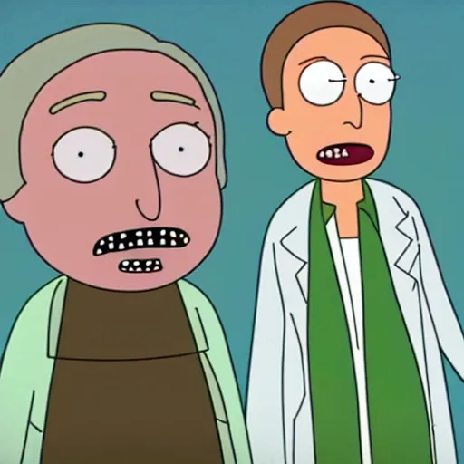 Prompt: Mads Mikkelsen in Rick And Morty, Animation, Clean, HD