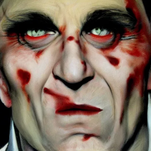 Prompt: ‘Anthony Fauci vampire, close-up, hyper realistic’