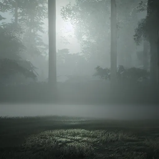 Prompt: i was not aware darkness could be so lightfull ! High contrast photorealistic volumetric fog crisp details