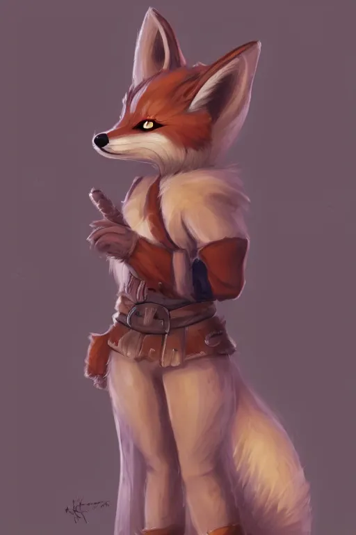 Image similar to an anthropomorphic medieval fox with a fluffy tail, backlighting, trending on artstation, digital art, furry art, trending on furaffinity, fantasy art, by kawacy