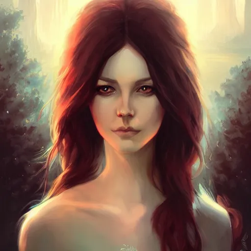 Image similar to a portrait of a character in a scenic environment by charlie bowater, eldritch