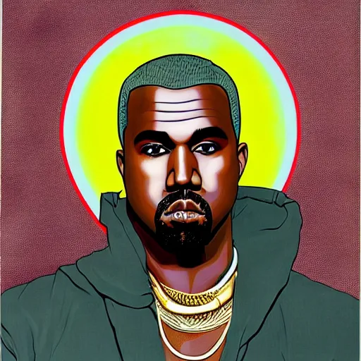 Image similar to kanye west by hirohiko araki