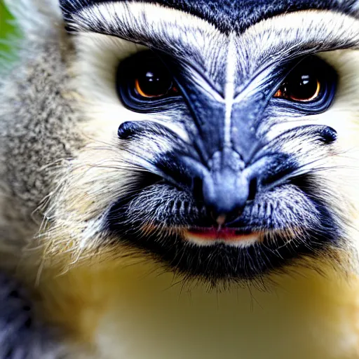 Image similar to otocolobus manul extreme closeup