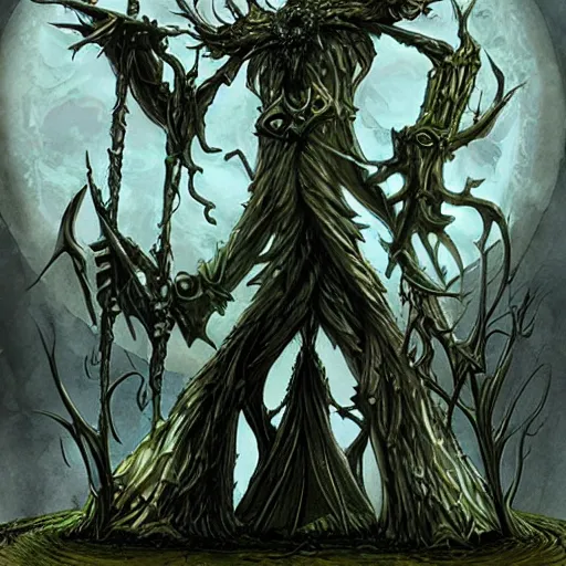 Image similar to archimonde by tim burton