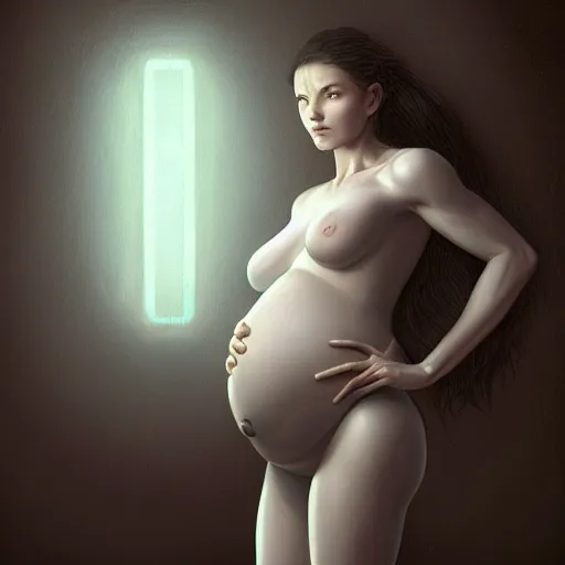 Prompt: pregnant female cyborg, cozy atmospheric and cinematic lighting, 8 k, highly detailed, realistic, refined, bautiful, fine art photography, hyper realistic, in the style of greg rutkowski, by artgerm, by gustave dore, by marco turini, photorealistic, elegant, sharp focus, majestic, award winning picture, intricate, artstation,