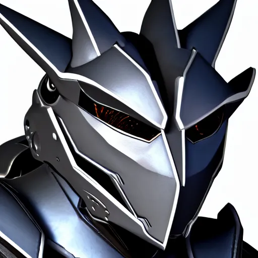 Prompt: close up bust of a cute stunning robot anthropomorphic female dragon, with sleek silver armor, a black OLED visor over the eyes, detailed digital art, furry art, anthro art, sci fi, warframe art, destiny art, high quality, 3D realistic, Furaffinity, Deviantart