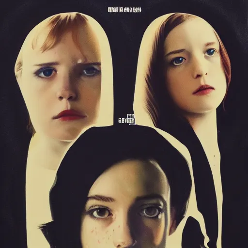 Prompt: alternative poster for the movie Thoroughbreds 2017, oil on canvas,