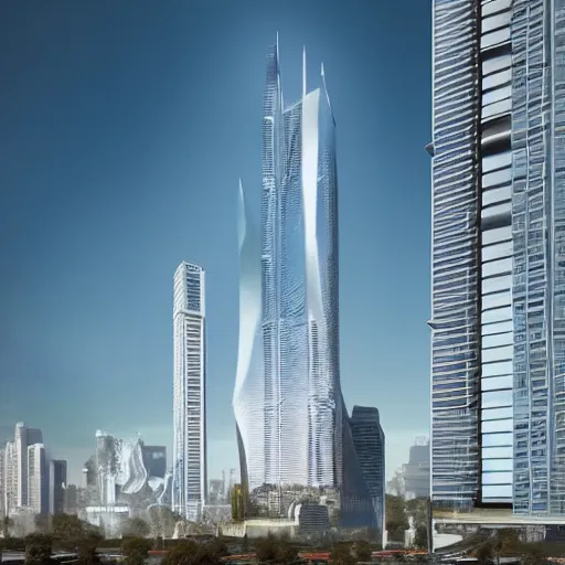 Image similar to Tallest building in the world in 2050