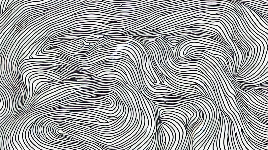 Prompt: psychedelic fever dream topographic line art, vector art, clean modern design