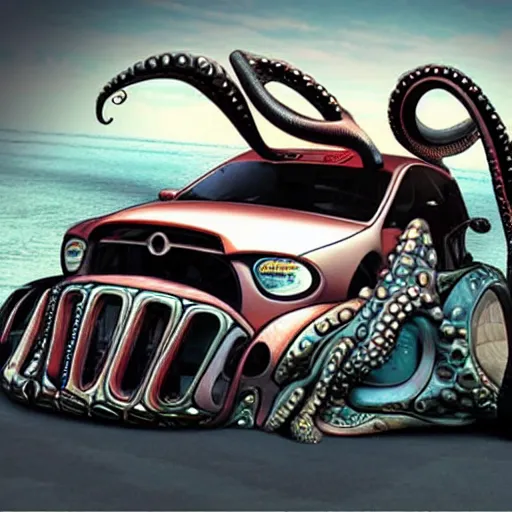 Prompt: car octopus hybrid