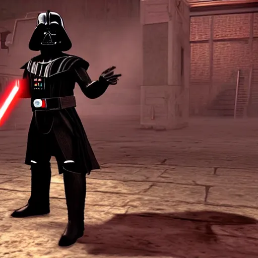 Image similar to Darth Vader in Mortal Kombat 3