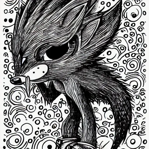 Image similar to low angle shot of Sonic the Hedghehog, ink drawing by Robert Crumb, intricate, elegant, highly detailed, centered, digital painting, artstation, concept art, smooth