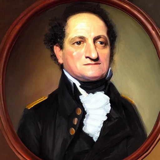 Prompt: Painting of Anthony Cumia, Gilbert Stuart style