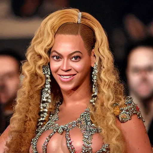 Prompt: beyoncé as an extremely old woman