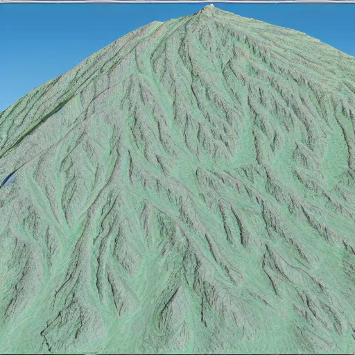 Image similar to heightmap of mountain