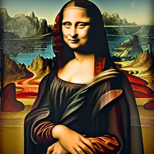 Prompt: lady gaga as the mona Lisa