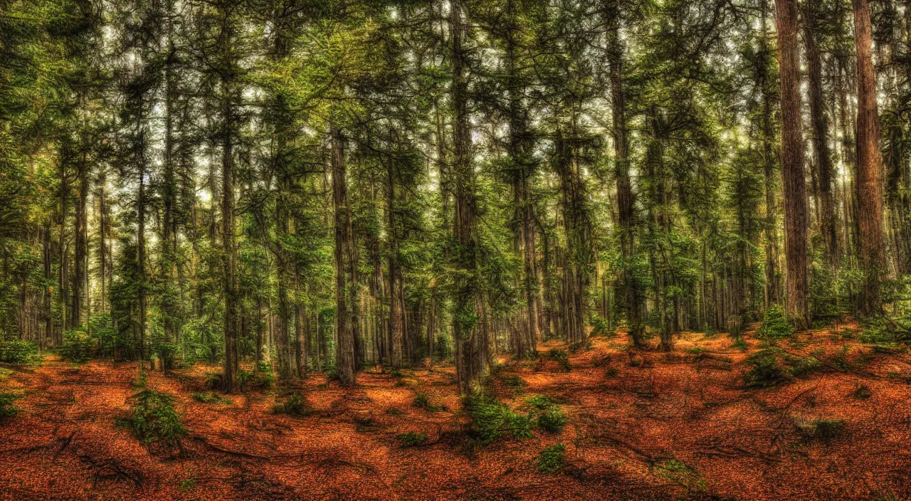 Prompt: majestic forest landscape of usa, high detail, high definition, photorealistic, 8k, hdr, rtx,