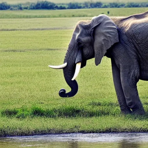 Image similar to elephant falling from a cloud,