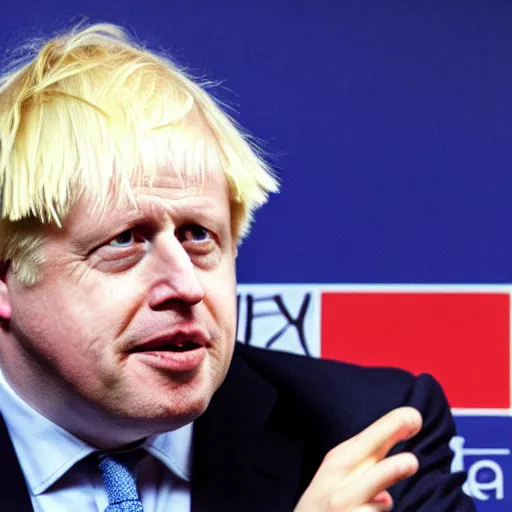 Image similar to Boris Johnson by Junji Ito