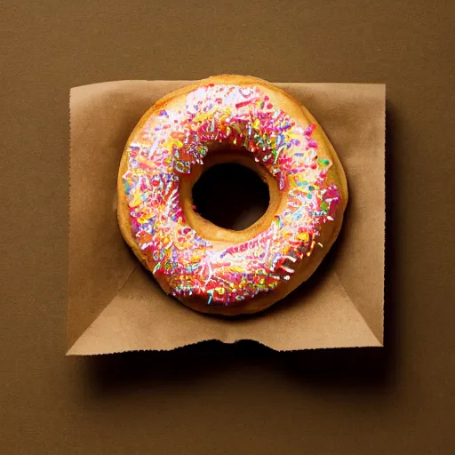 Image similar to donut in the shape of triangle