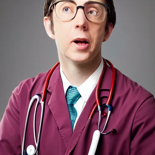 Image similar to a photo of a derpy doctor