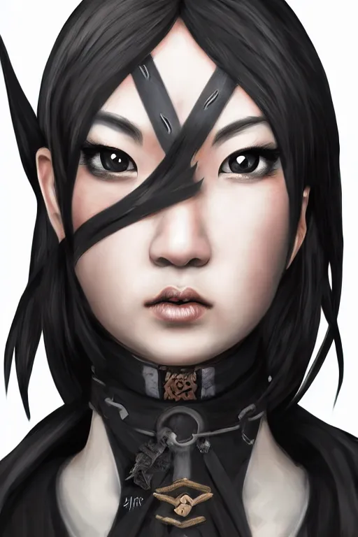 Prompt: Chun-Lil warrior, goth ninja, pretty face, ultra detailed, digital art, 8k ,character ,realistic, portrait, hyperrealistic