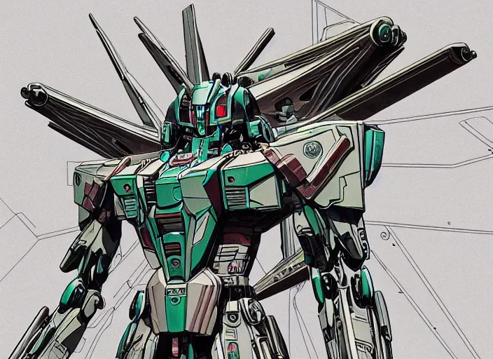 Image similar to vitruvian mecha, isometric concept gundam macross evangelion, illuminated features, ink outlines, detailed hatching, dramatic moonlit lighting, diagram specifications notations, by alex pardee, dan mumford, 3 d cg, octane rendered, futuristic, 2 k aesthetic, 4 k, highly saturated colors