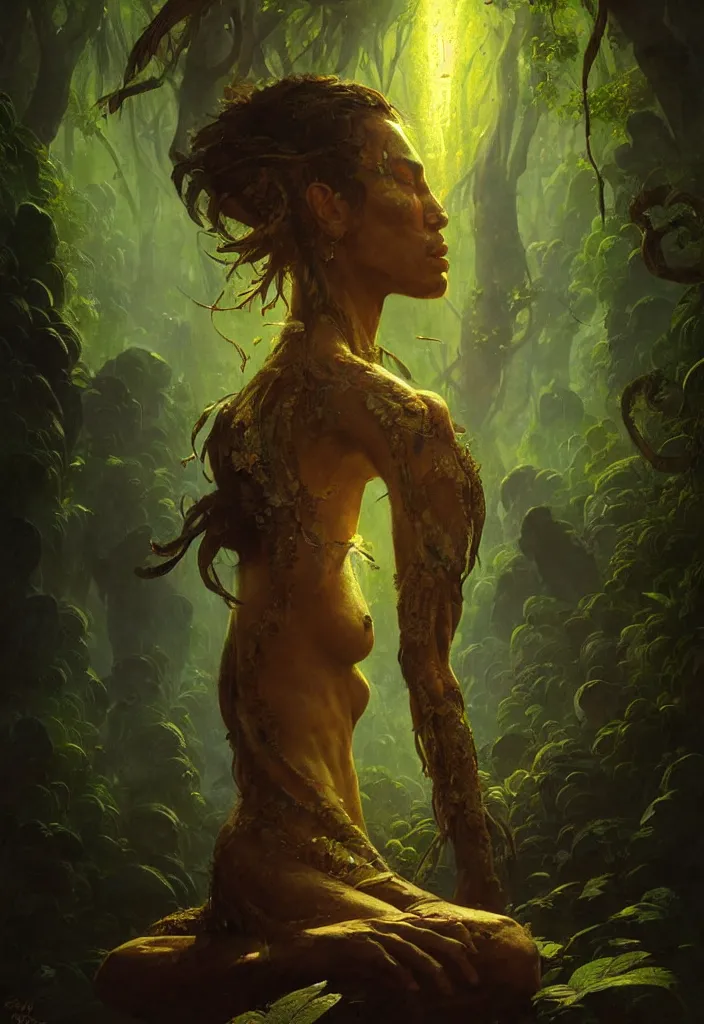 Image similar to The Ayahuasca Spirit soul, by Greg Rutkowski