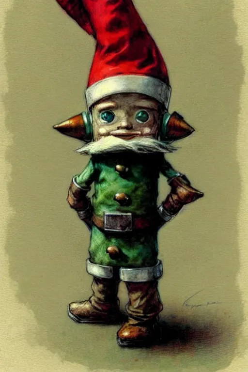 Image similar to ( ( ( ( ( 1 9 5 0 s robot knome elf. muted colors. ) ) ) ) ) by jean - baptiste monge!!!!!!!!!!!!!!!!!!!!!!!!!!!!!!