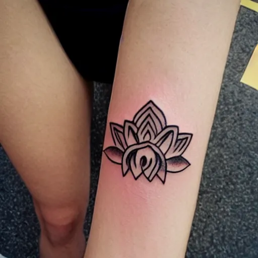 Image similar to small lotus tattoo