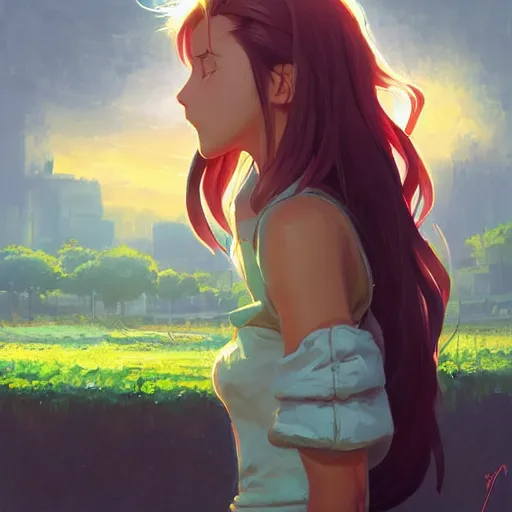 Prompt: aerith gainsborough by alena aenami artworks in 4 k design by lois van baarle by sung choi by john kirby artgerm and greg rutkowski and magali villeneuve