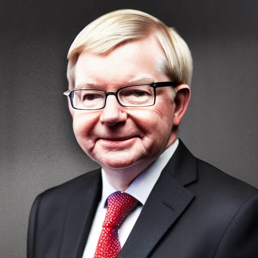 Image similar to portrait of Senator Kevin Rudd, Portrait, 4K