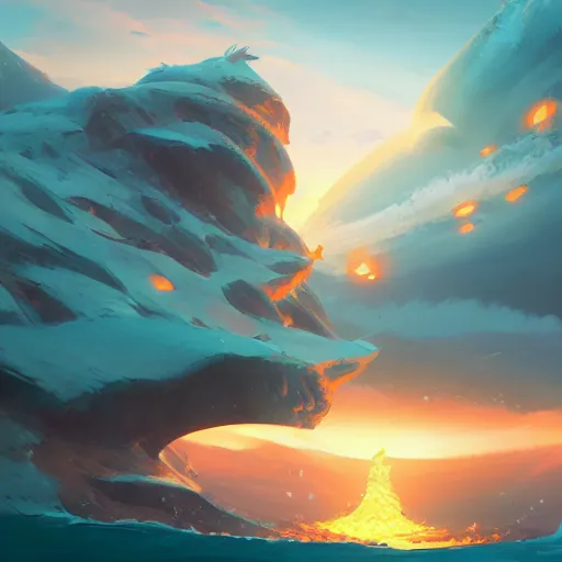 Prompt: samudra manthan, mattepainting concept blizzard pixar maya engine on stylized background splash comics global illumination lighting artstation, sharp focus, lois van baarle, ilya kuvshinov, rossdraws