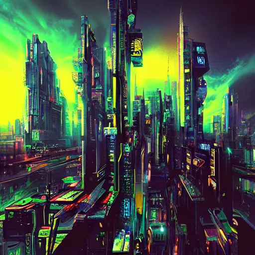 Prompt: “ planet earth, cyberpunk art by vincent lefevre, behance contest winner, altermodern, cityscape, synthwave, matte painting ”