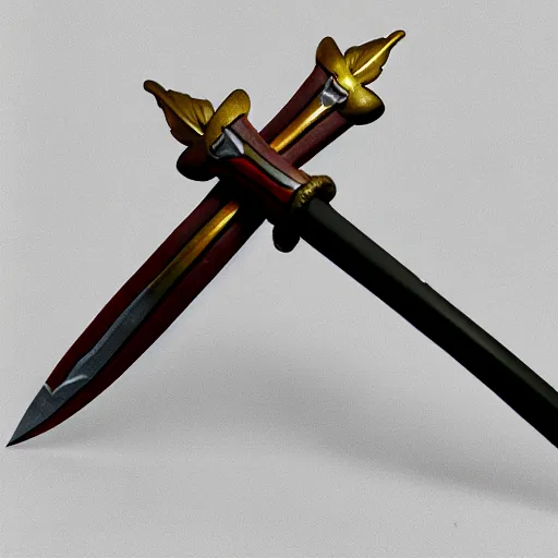 Image similar to Polearm, pike, 3D render, fantasy weapon